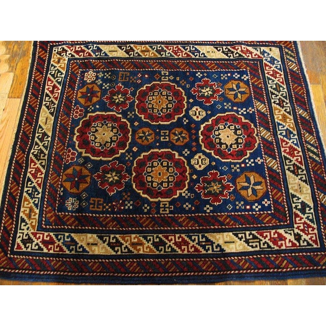 Antique Caucasus - Kuba rug 3'2" x 3'10". Antique Caucasian Caucasus - Kuba Knotted Rug, Country of Origin: Kuba, Circa...