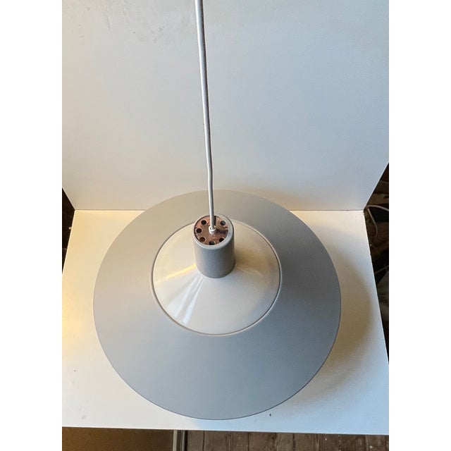 Mid-Century Modern Vintage Gray Klasspendel Ceiling Lamp from Louis Poulsen, 1970s For Sale - Image 3 of 8