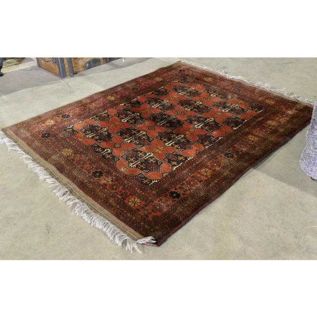 Vintage Traditional Pattern Wool Rug For Sale - Image 5 of 12