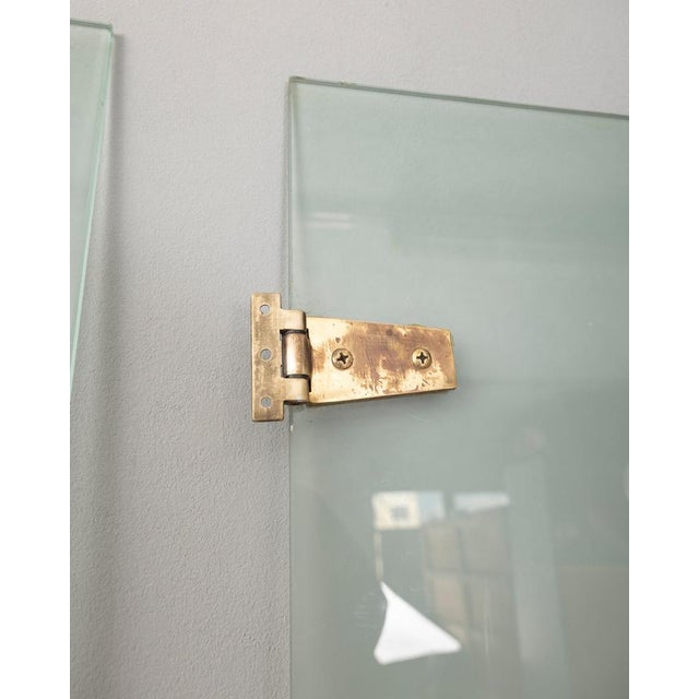 Vintage Doors in Glass and Brass from from Fontana Arte, Set of 4 For Sale - Image 9 of 11
