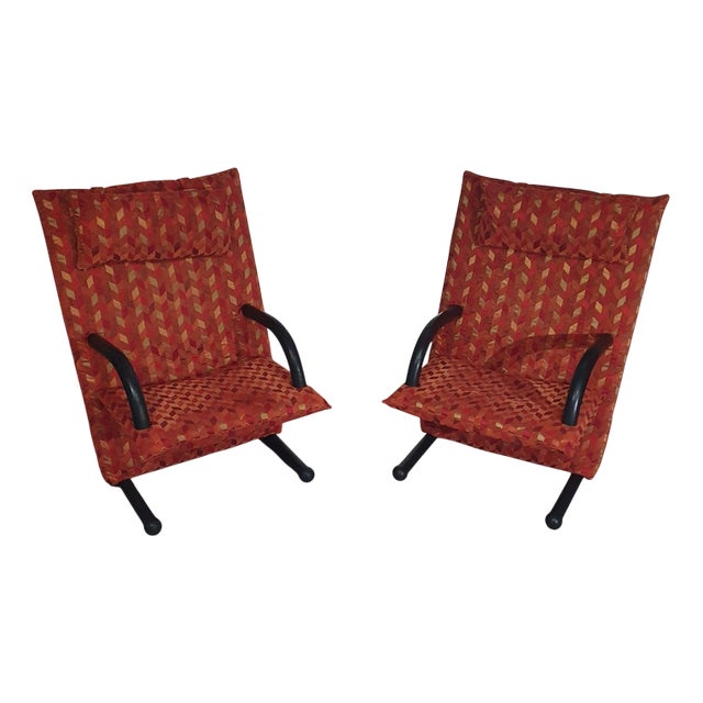 Postmodern T-Line Armchairs by Burkhard Vogtherr, Set of 2 For Sale