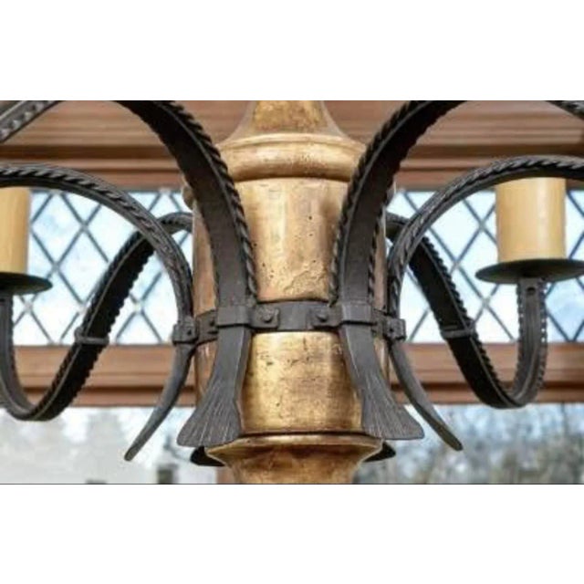 Rustic Paul Ferrante Clinton Chandelier For Sale - Image 3 of 4