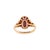14k Solid Gold 6.8cts Star Ruby Ring With Earth Mined Diamond Accents, Size 6.75 For Sale - Image 4 of 4