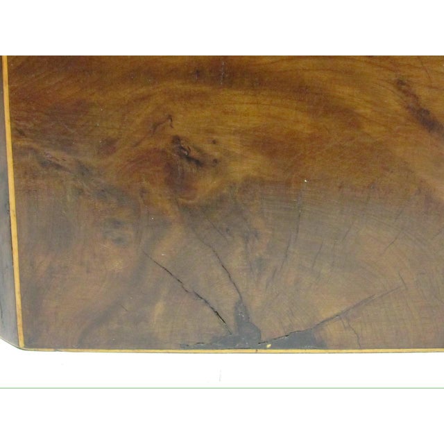 18th Century English Burr Yew Wood Tea Caddy For Sale - Image 13 of 17