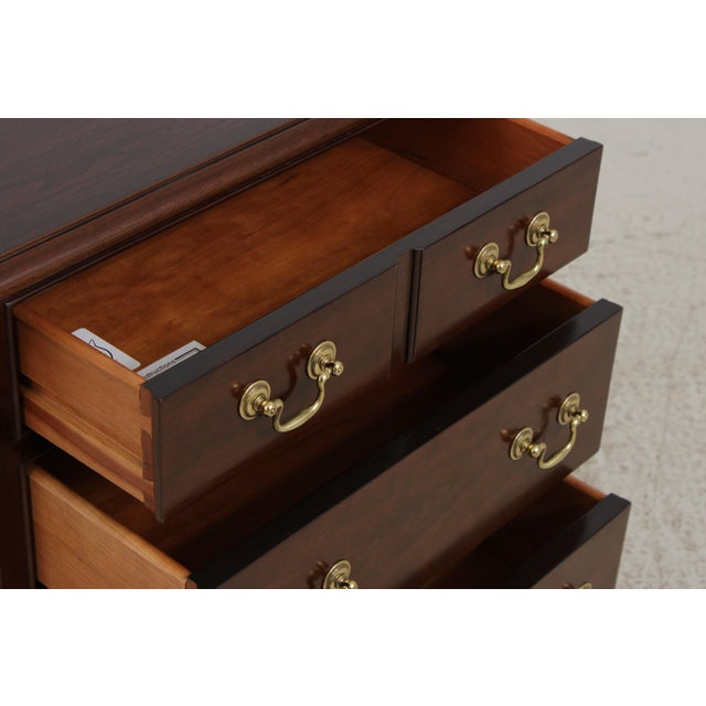 Pair of Stickley Cherry 3 Drawer Nightstands For Sale In Philadelphia - Image 6 of 14