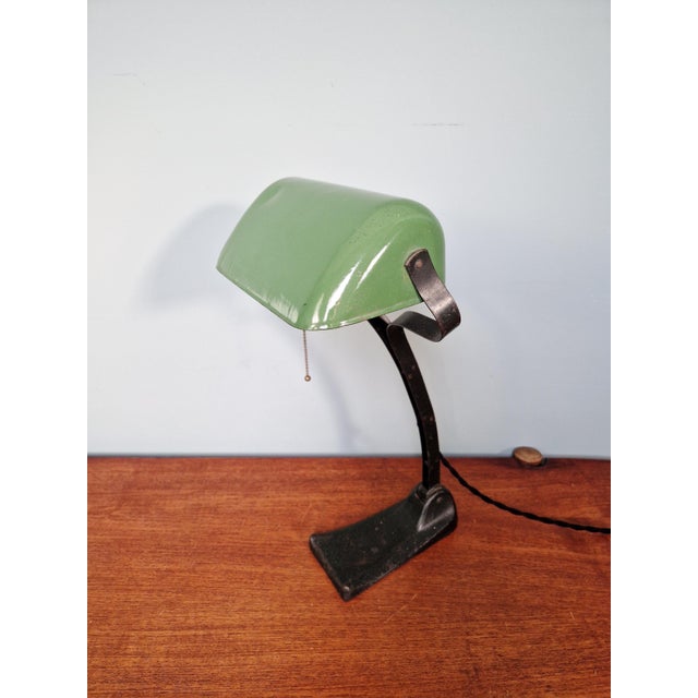 Vintage German Banker's Lamp, 1920s For Sale - Image 14 of 18