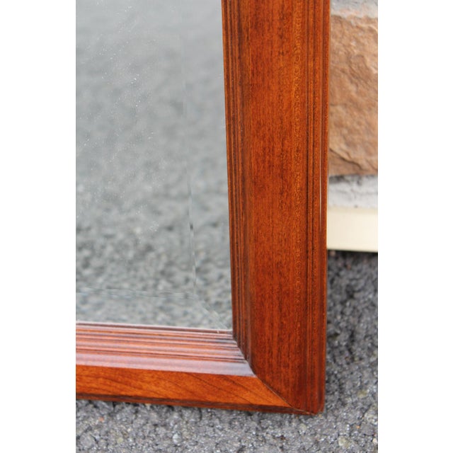 Pennsylvania House Mahogany Beveled-Edge Mirror For Sale - Image 10 of 14