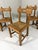 Rustic Blonde Oak Dining Chairs, 1960s, Set of 6 For Sale - Image 9 of 18