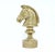 Mid 20th Century Large Vintage Brass Horse Head, Chess Decor For Sale - Image 5 of 10