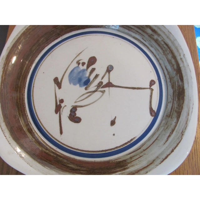 Dansk 12.5" Square Dansk International Designs Ceramic Serving Bowl / Platter Japan Mid Century For Sale - Image 4 of 7