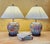 Vintage Hand-Painted Floral Porcelain Table Lamps – a Pair For Sale - Image 14 of 18
