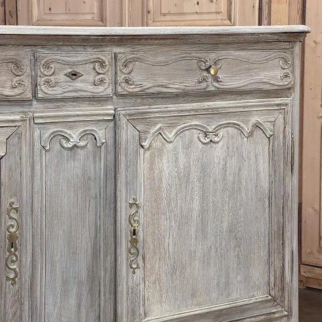 Early 19th Century Country French Whitewashed Buffet For Sale - Image 10 of 13