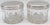 Metal Pair French 'Royal' Silver Armorial Cut Glass Bamboo Motif Dresser Jars For Sale - Image 7 of 7