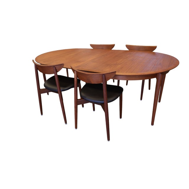 Round Teak Dining Table with Two Extension Leaves from Svend Aage Madsen, 1960s For Sale - Image 9 of 18