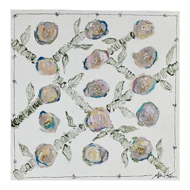 Trellis Is an Expressionistic Original Painting by Mary Kaiser. For Sale