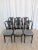 Vintage Dining Chairs in Black Wood and Gray Fabric from STOL Kamnik, 1970s, Set of 6 For Sale - Image 11 of 18