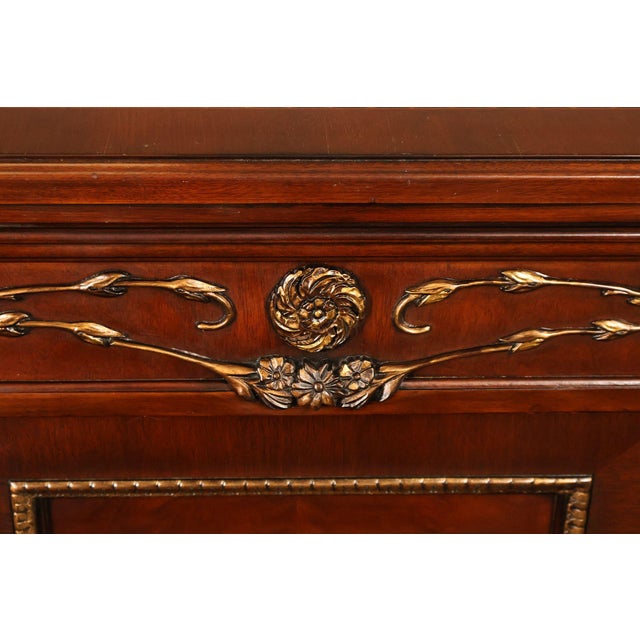 EJ Victor Mahogany Neoclassical Louis XVI Style Sideboard For Sale - Image 9 of 18