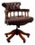 English Oxblood Chesterfield Desk Chair For Sale