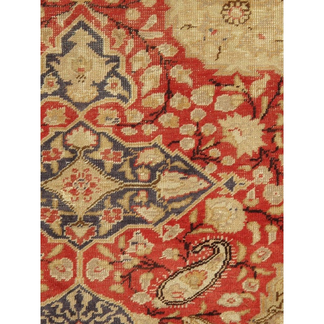 Vintage Circa Lightly Distressed Sivas Area Rug 6ft 6in X 9ft For Sale - Image 4 of 9