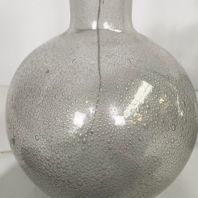 Mid-Century Modern Italian Murano Glass Table Lamps attributed to Barovier & Toso, 1960s, Set of 2 For Sale - Image 15 of 17