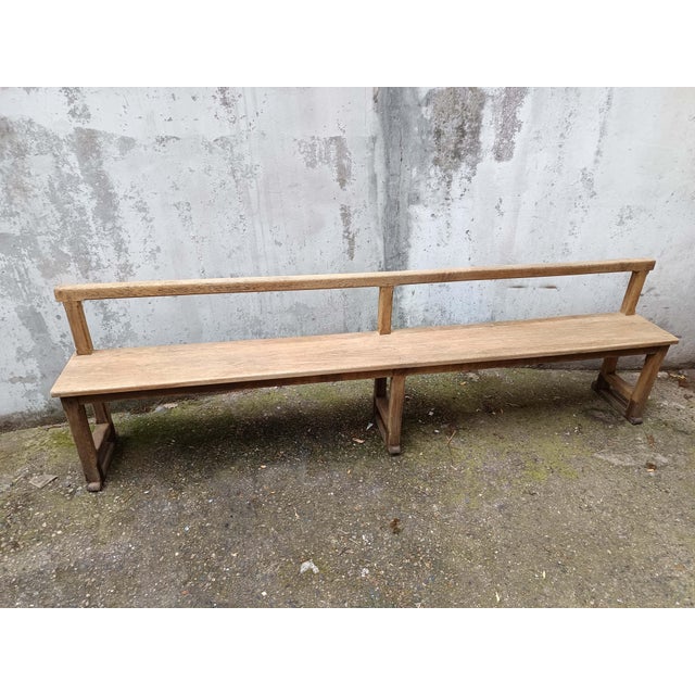 Church Bench in Oak For Sale - Image 3 of 18