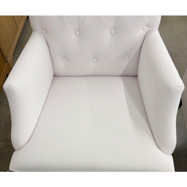 2020s Bennett Parsons Fabric Dining Armchairs - Set of 4 For Sale - Image 5 of 9