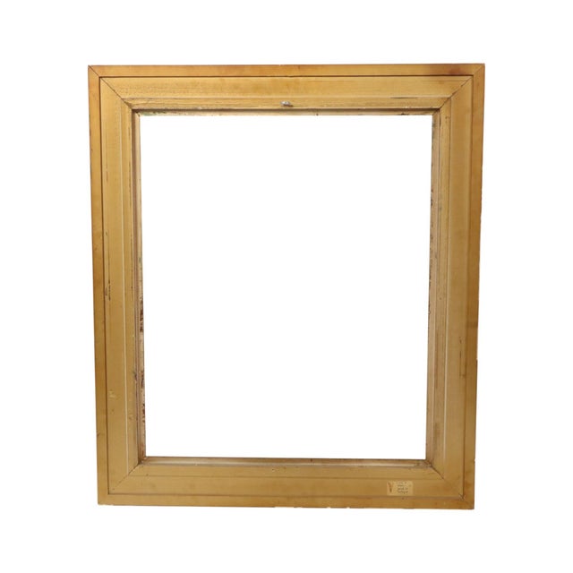 Wood Large Classic Gilt Wooden Frame For Sale - Image 7 of 18