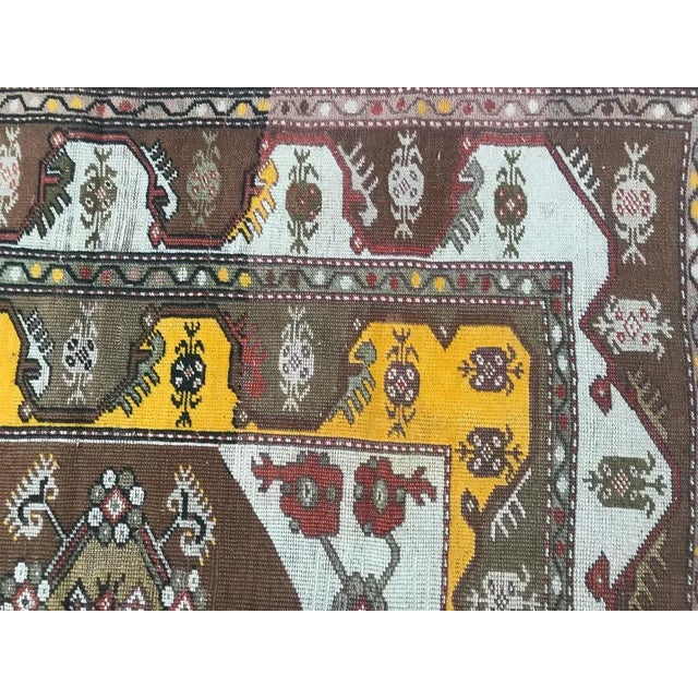 Brown Vintage Turkish Konya Rug For Sale - Image 8 of 13