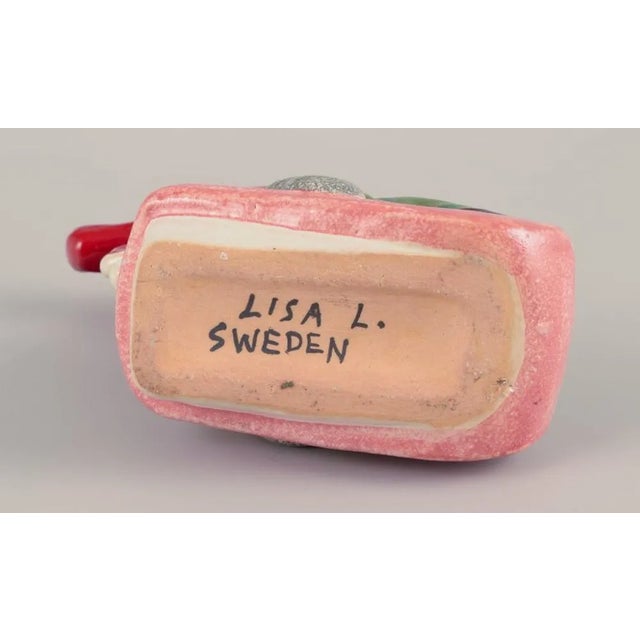 Ceramic Candlestick by Lisa Larson for Gustavsberg, Late 20th Century For Sale - Image 6 of 7