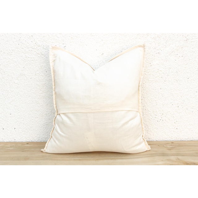 1990s Diya Ivory Paisley Pillow Cover For Sale - Image 5 of 6