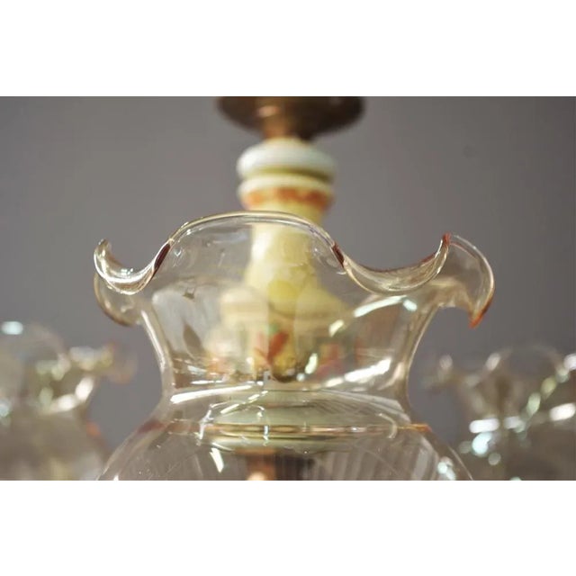 Bassano Ceramic Suspension Chandelier, 1950s For Sale - Image 4 of 9