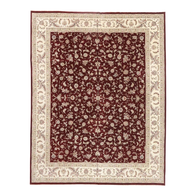 Vintage Chinese Tabriz Rug, 12’00 X 15’04 For Sale