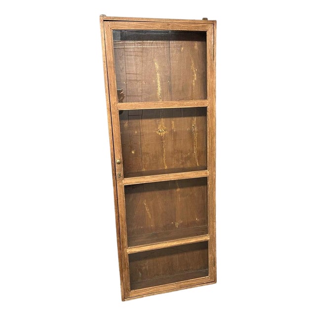 1950s Glass Cabinet For Sale