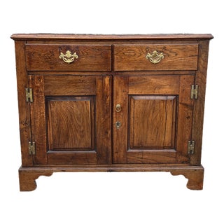 Late 19th Century English Oak Cupboard For Sale