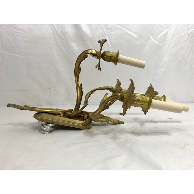 19th Century Louis XVI Style Sconces a Pair For Sale - Image 6 of 9