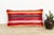 Indian Kora Striped Mashru Lumbar Pillow For Sale - Image 3 of 8