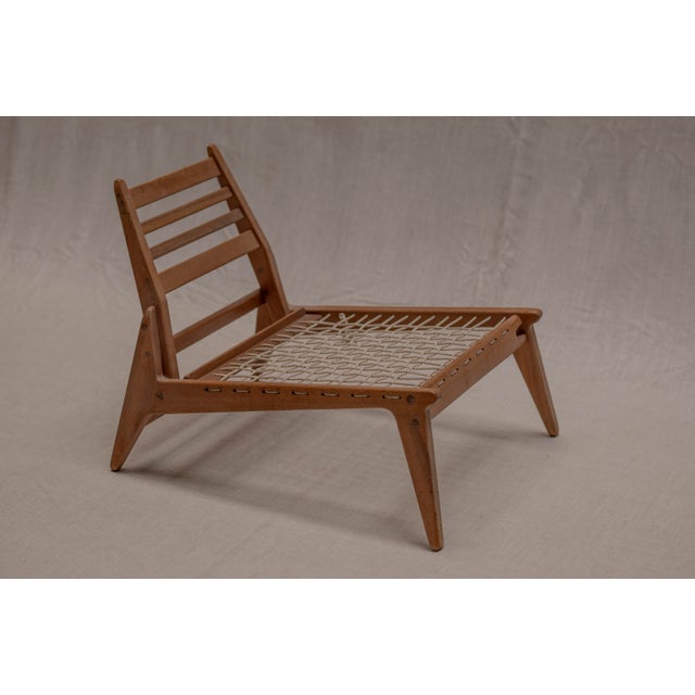 Vintage Hunting Lounge Chair from VEB Deutsche Werkstätten Hellerau, 1950s For Sale - Image 12 of 16