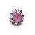 Bochic "Capri" Ruby, Tanzanite & White Topaz Cocktail Ring In 18K Gold & Silver For Sale In New York - Image 6 of 12