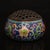 Traditional Late 19th Century Cloisonné Enamel Floral Incense Burner With Pierced Lid For Sale - Image 3 of 8