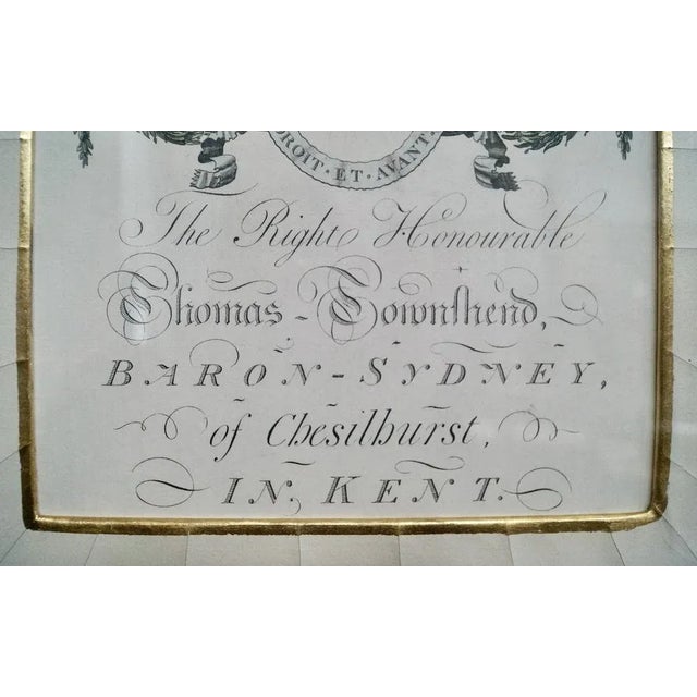 Paper Coats of Arms, 1900, Artworks on Paper, Framed, Set of 2 For Sale - Image 7 of 13