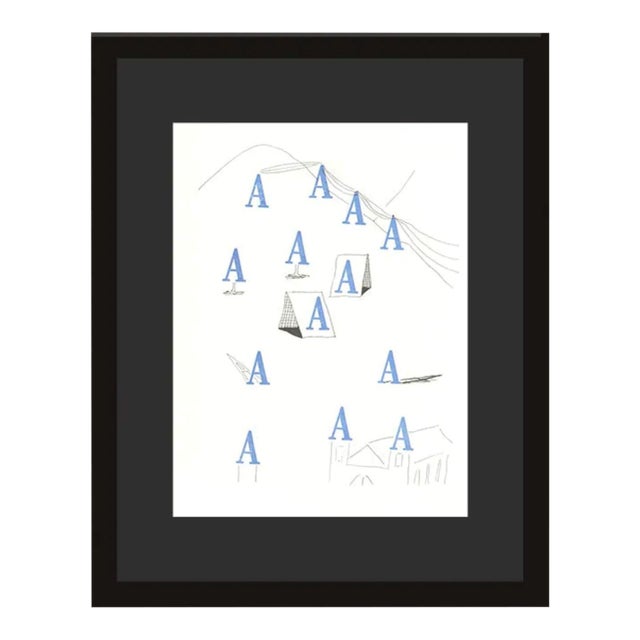 1991 'A' From 'Hockney's Alphabet' by David Hockney For Sale