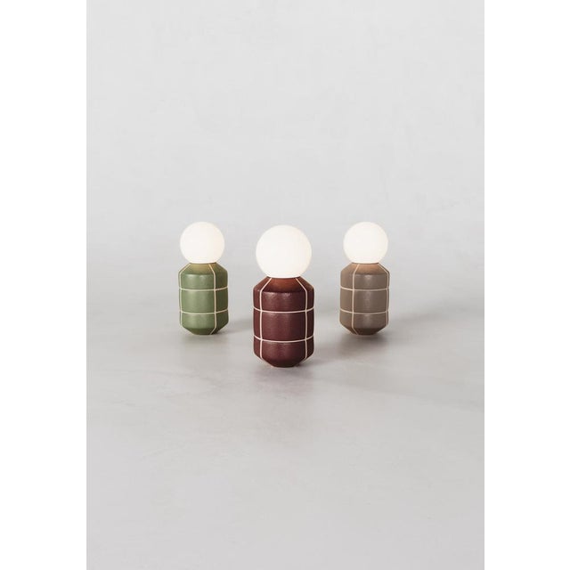 Black Ceramic Base Spot Table Lamp by Svitanok For Sale - Image 8 of 9