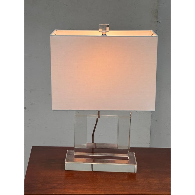 Contemporary Safavieh Town Square Crystal Table Lamp For Sale - Image 3 of 12