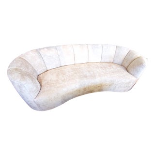 Laguna 92" Crushed Velvet Sofa For Sale