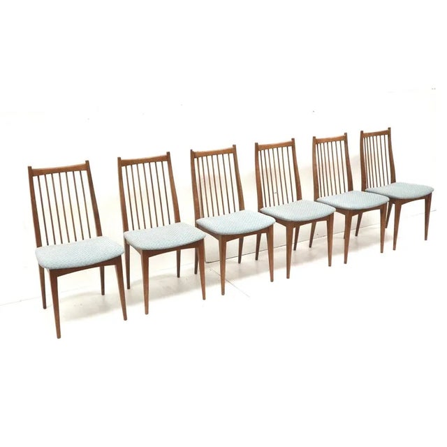 Wood Dining Chairs, 1960s, Set of 6 For Sale - Image 7 of 7