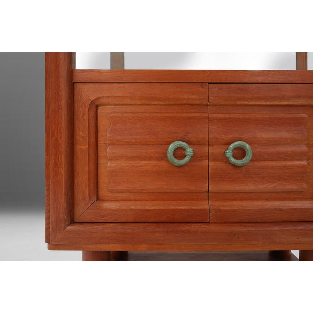 Art Deco Vitrine Cabinet by Gaston Poisson, 1940s For Sale - Image 3 of 13