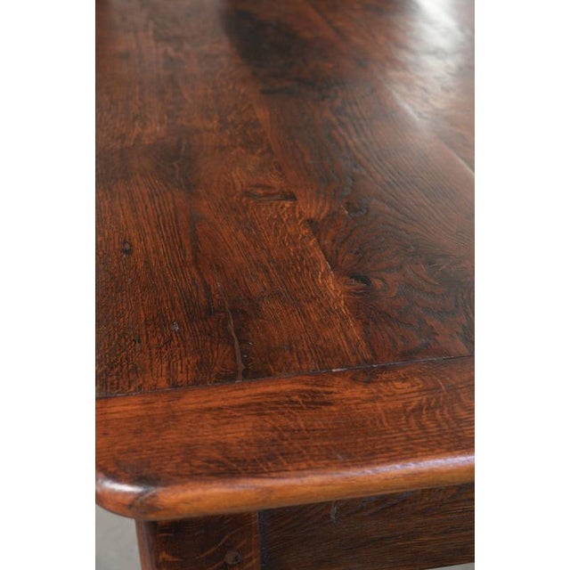 Early 19th Century English Oak Farmhouse Dining Table For Sale - Image 10 of 14