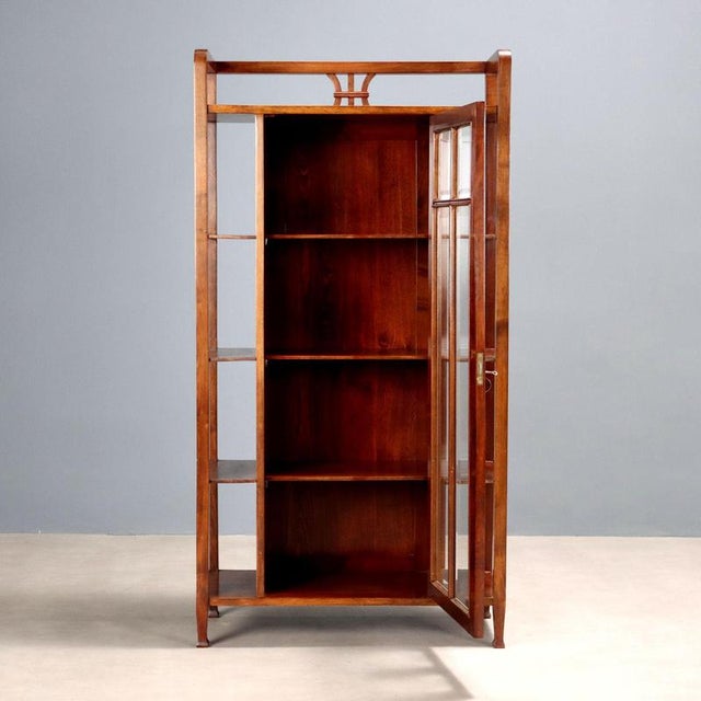Liberty Display Cabinet in Walnut and Walnut-Stained Beech For Sale - Image 5 of 8