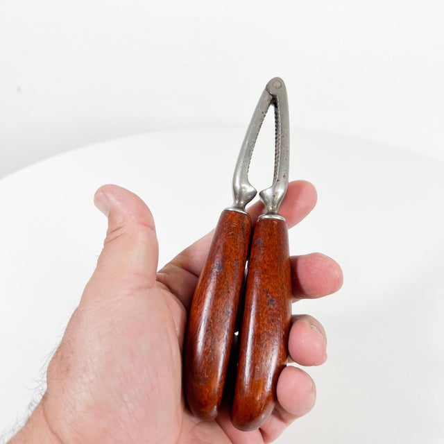 Wood 1960s Modern Bar Tool Nutcracker Fat Teak Wood Handle For Sale - Image 7 of 9