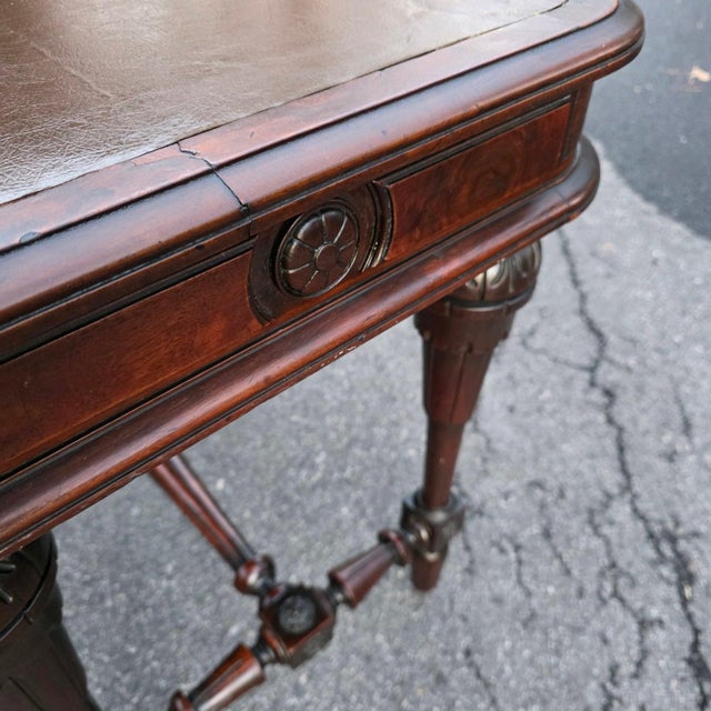 Antique 19th Century English William IV–period Mahogany Writing Table For Sale - Image 9 of 15